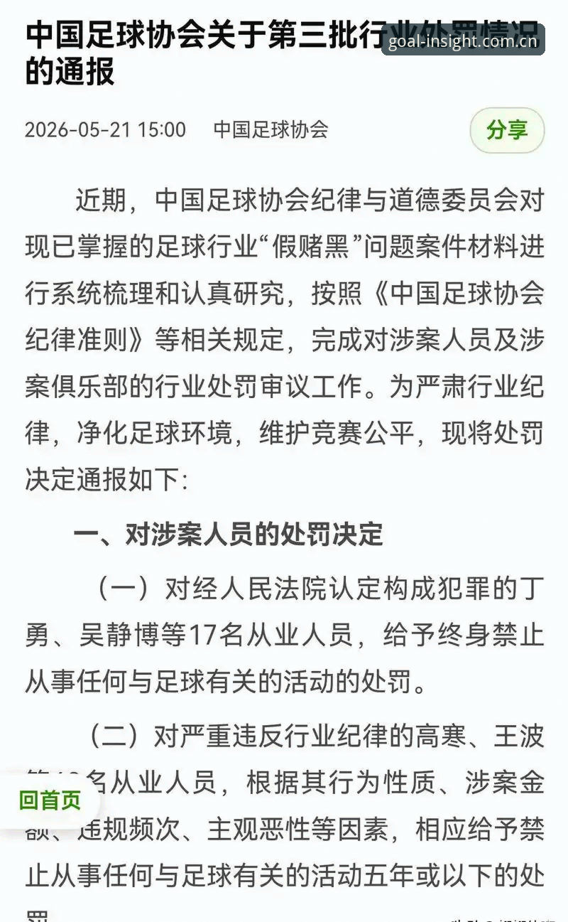 站在门里看世界安卓下载 第三批禁足名单深度解析:中国足球刮骨疗毒的制度性反思